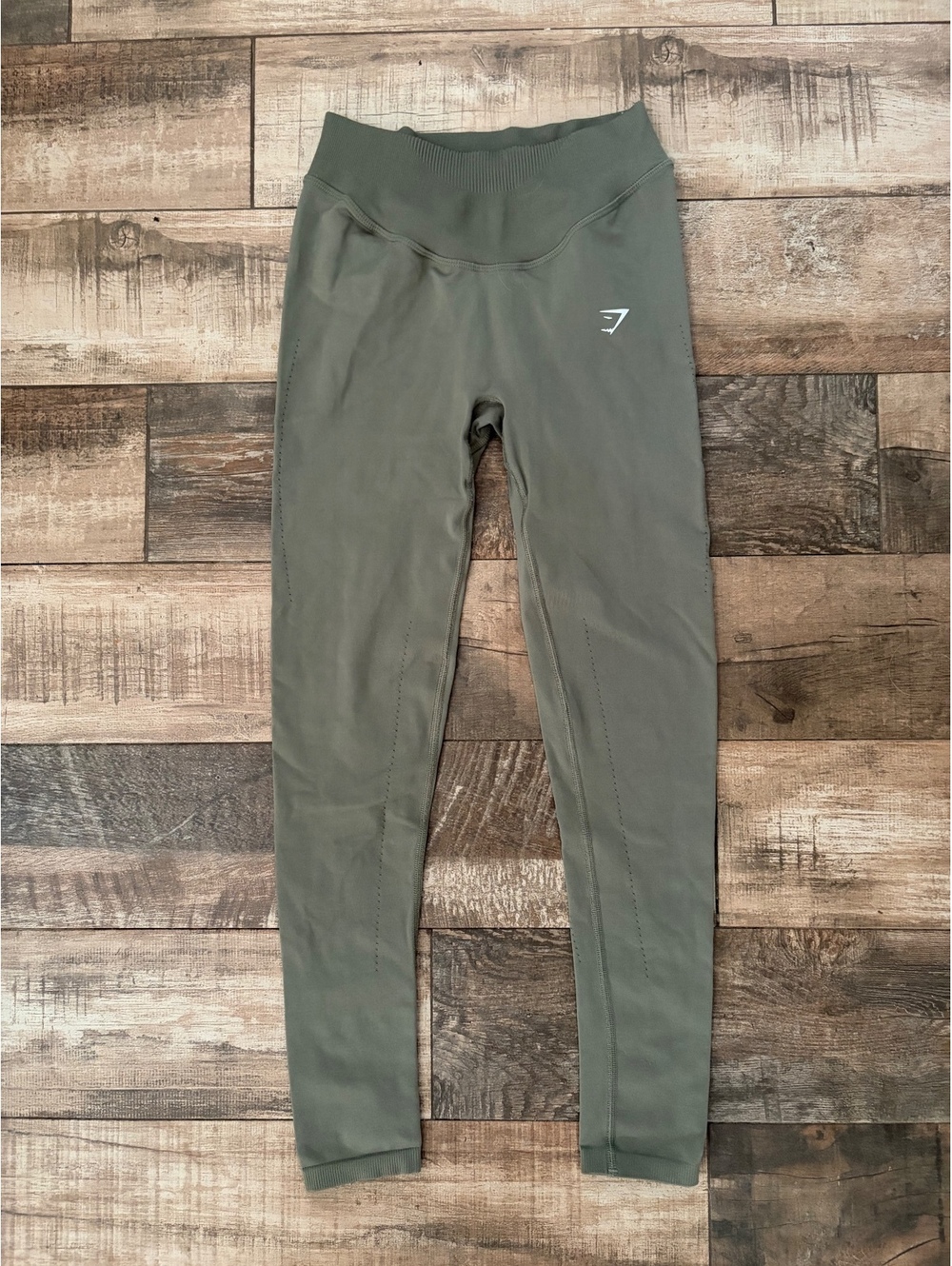 Gymshark Sage Green Seamless High Waisted Leggings Size Small